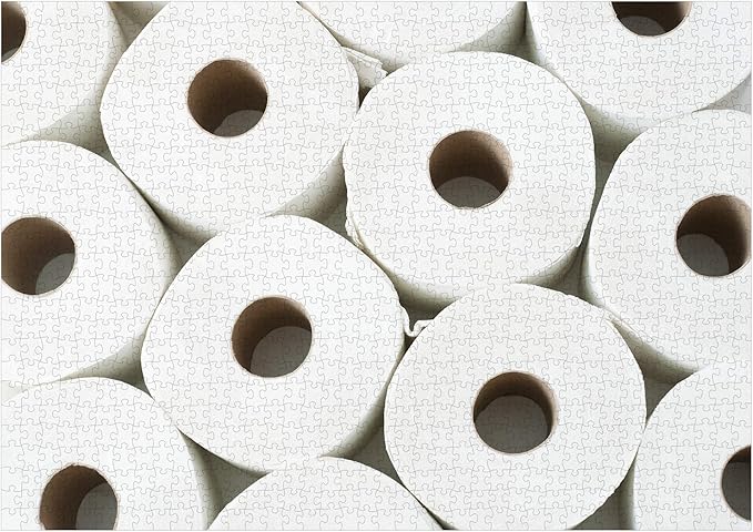 Funwares Toilet Paper TP Hoarding 1000 Piece Jigsaw Puzzle