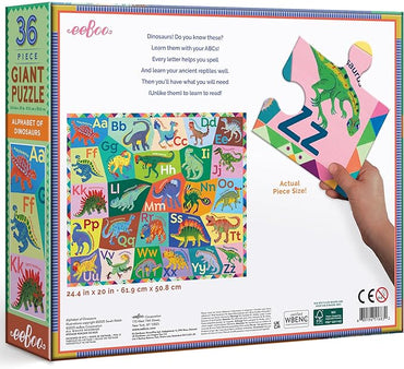 eeBoo PZG838 Dinosaur Alphabet Giant Puzzle 36 Piece