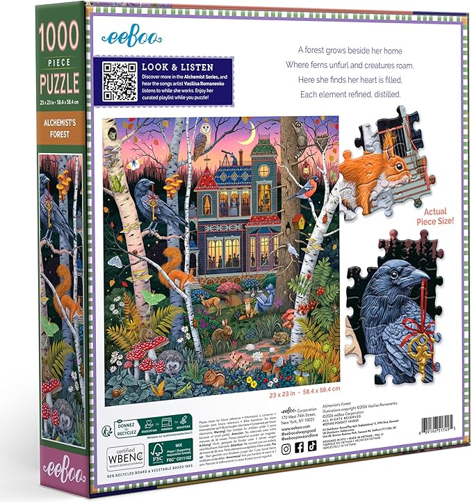 Eeboo Puzzle Alchemist’s Forest 1000 Piece Puzzle
