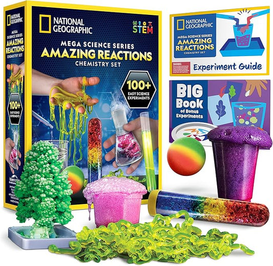 Blue Marble RTNGCHEMCR NATIONAL GEOGRAPHIC Amazing Reactions Chemistry Set