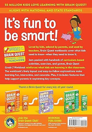 Brain Quest 9781523517367 Workbook 2nd Grade