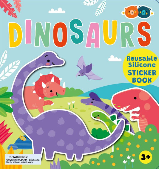Buddy & Barney Silicone Sticker Book – Dinosaurs