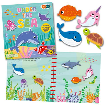 Buddy & Barney Silicone Sticker Book – Sea
