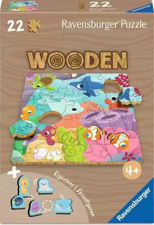 Ravensburger Wooden Underwater Sea Animals 22pc Puzzle