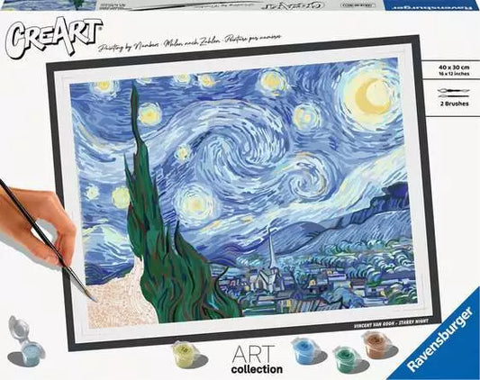 Ravensburger CreArt 25952 Van Gogh: the Starry Night - Paint by numbers for adults