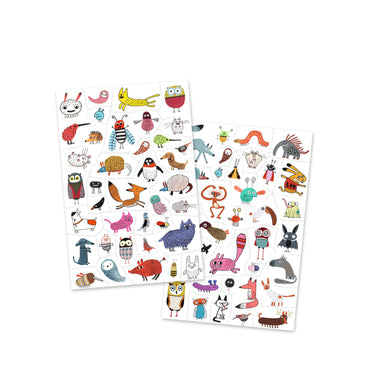 Djeco 50 Tattoos Little Critters Temporary Tattoos
