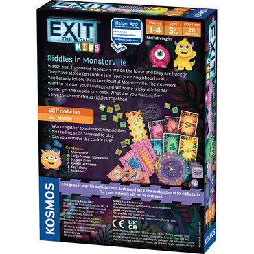 Thames & Kosmos EXIT: The Game 692868 Riddles in Monsterville