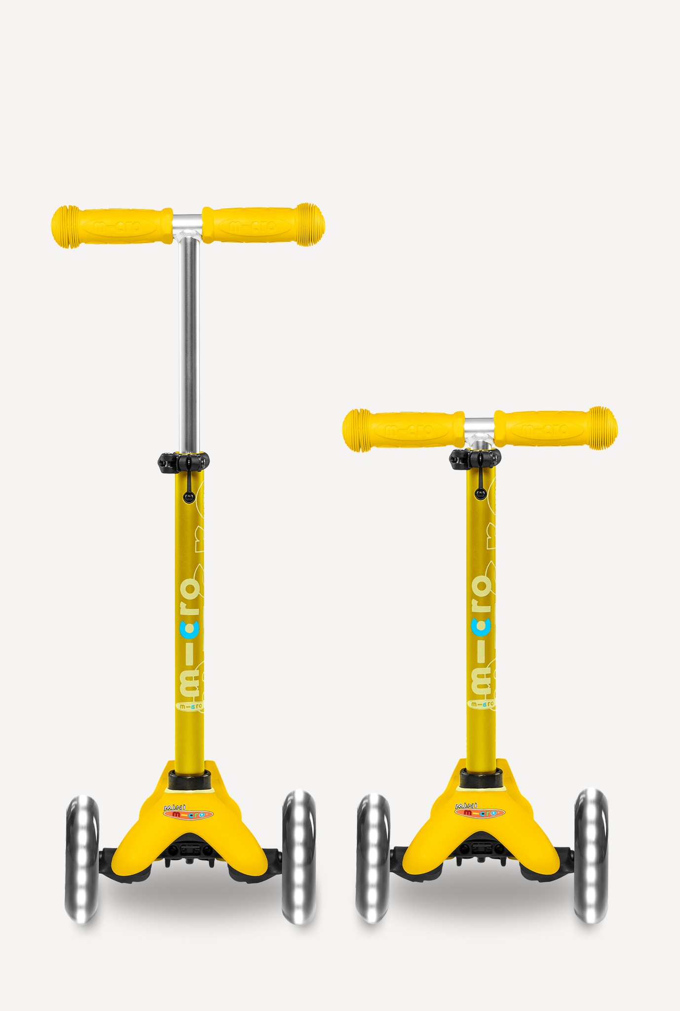 Micro Kickboard Micro Mini LED Scooter Flame Yellow