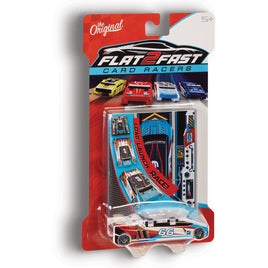 Flat 2 Fast Card Racers - Sky Blue