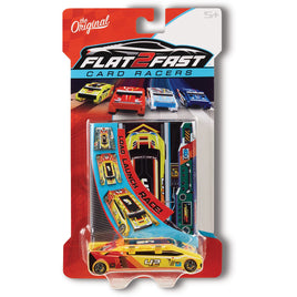 Flat 2 Fast Card Racers - Yellow