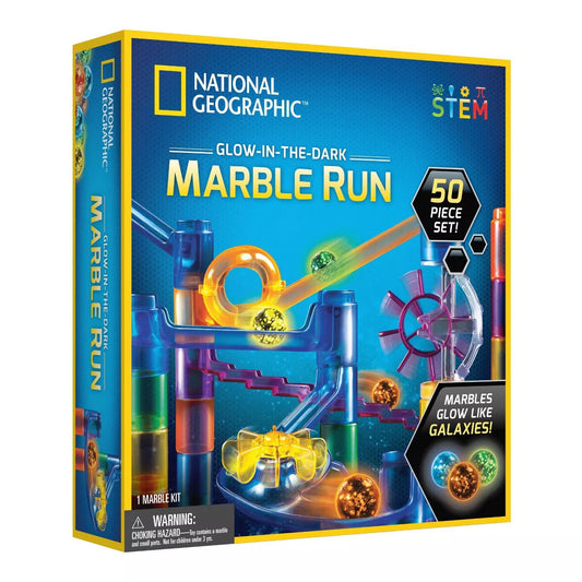Blue Marble RTNGMRGID50 National Geographic Glow-in-the-Dark Marble Run