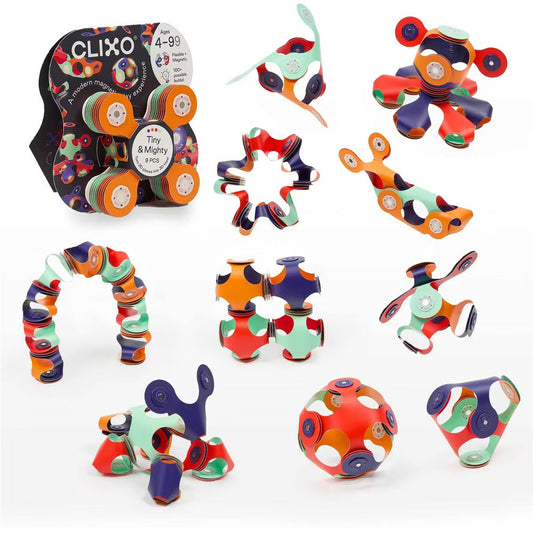 Clixo Tiny & Mighty Space Magnetic Toy 9 pcs