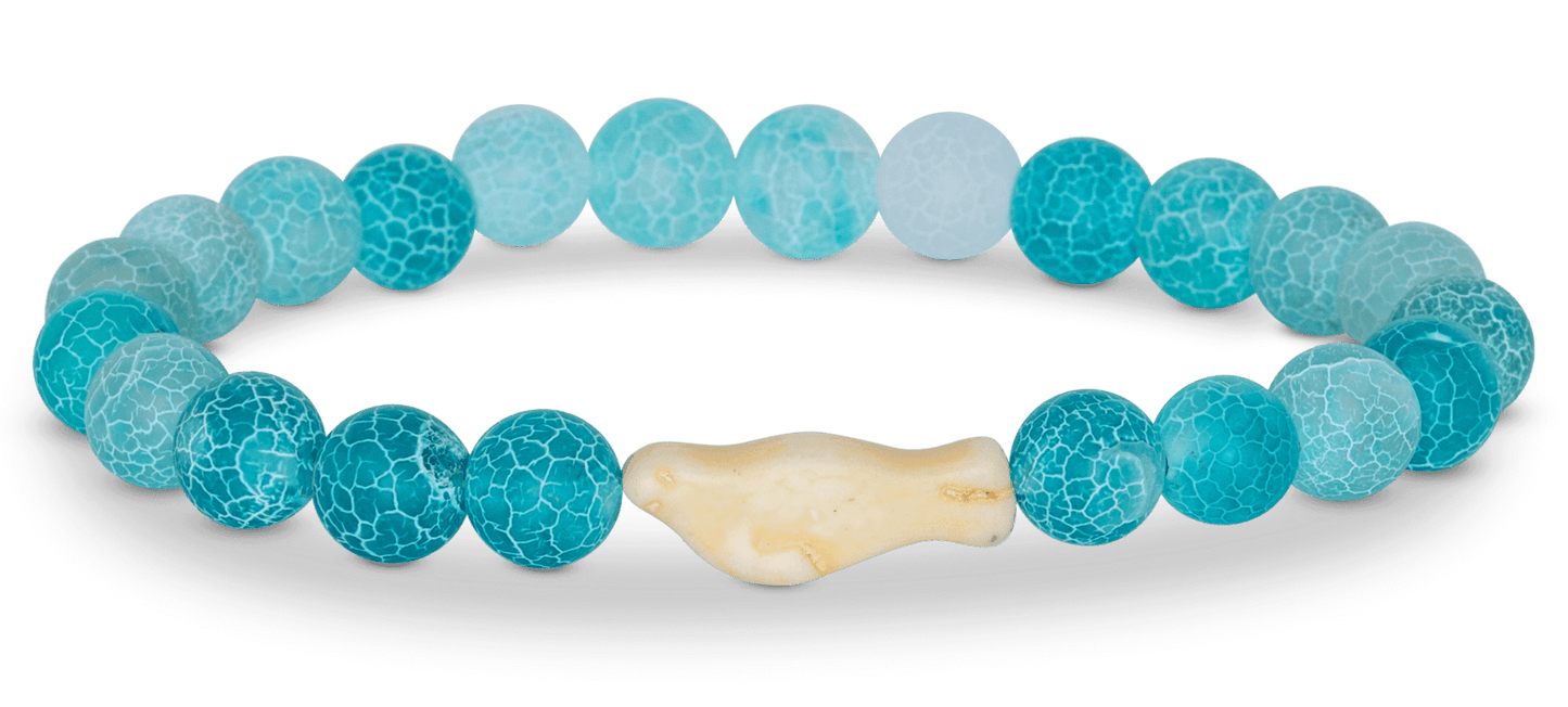 Fahlo The Glide Bracelet Seal Aqua Blue