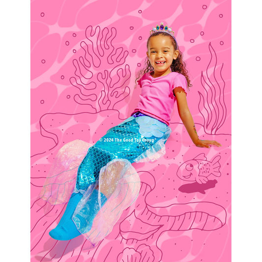 Great Pretenders Mermaid Glimmer Skirt with Tiara