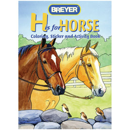 "H Is For Horse" Coloring Book With Stickers | Breyer | 4120