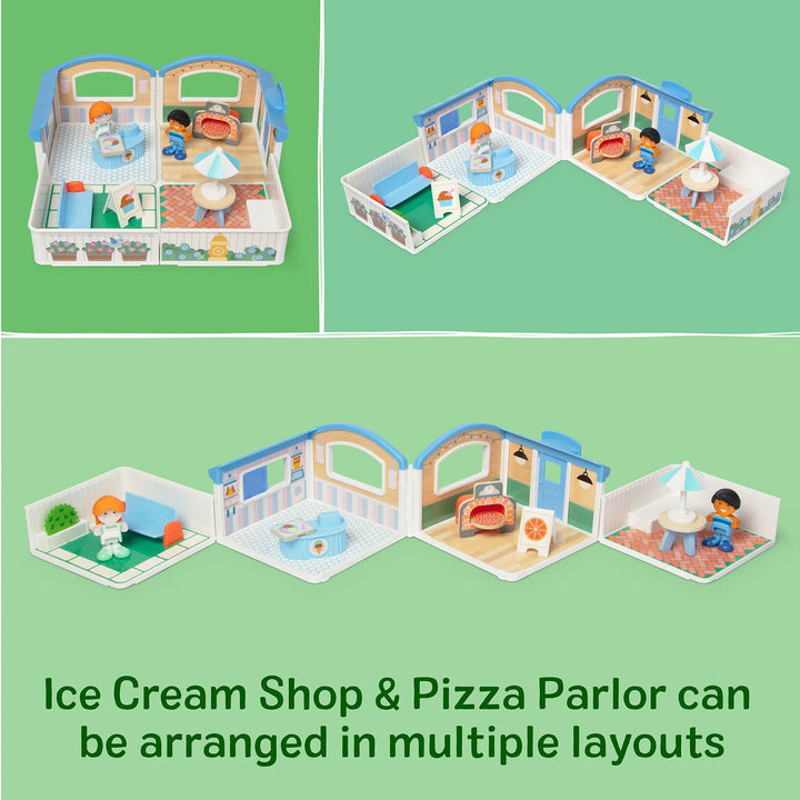 Melissa & Doug Cheery Lane Ice Cream & Pizza Play Set
