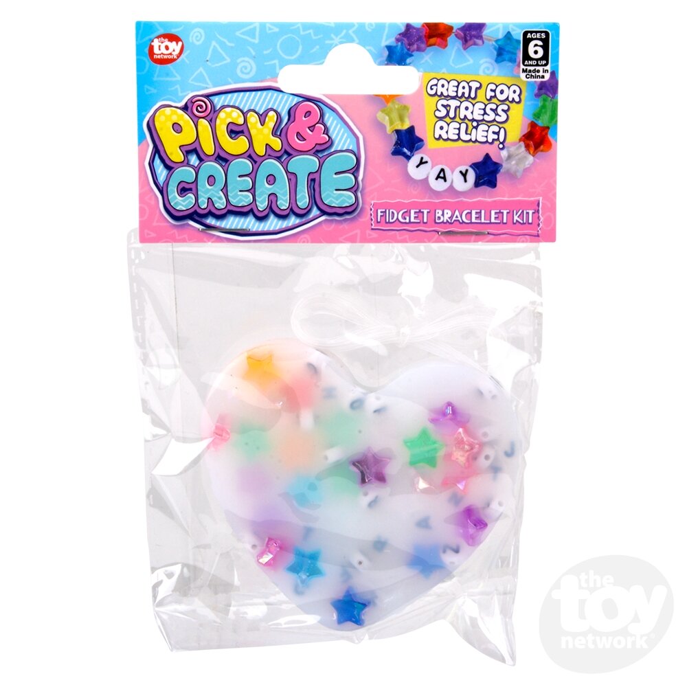 Toy Network Pick N Create Heart Beaded Fidget Bracelet