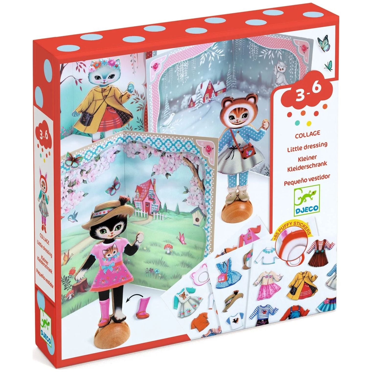 Little Wardrobe Collage Craft Kit | djeco | dj09859