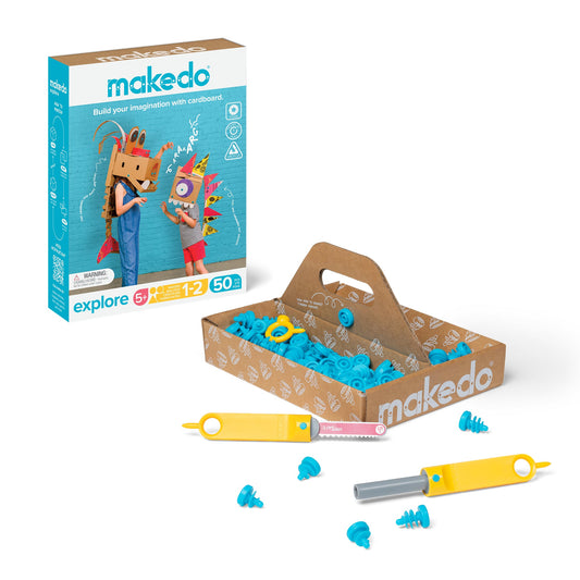 Makedo Explore Cardboard Construction Kit 50pc