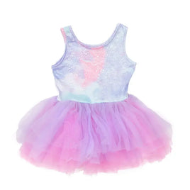 Multi/Lilac Ballet Tutu Dress (size 3-4) | Great Pretenders | 34603