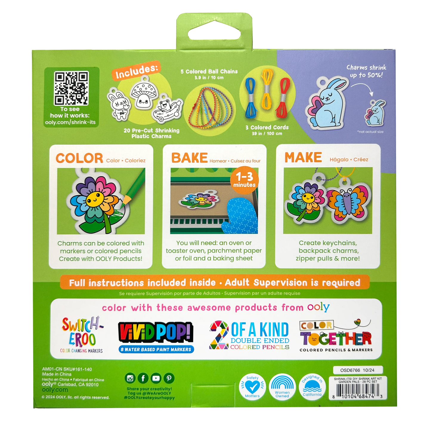 Ooly Shrink-its! 161-140 DIY Shrink Art Kit