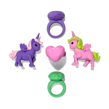 Ooly 112-138 Unicorn Wishes Scented Puzzle Erasers