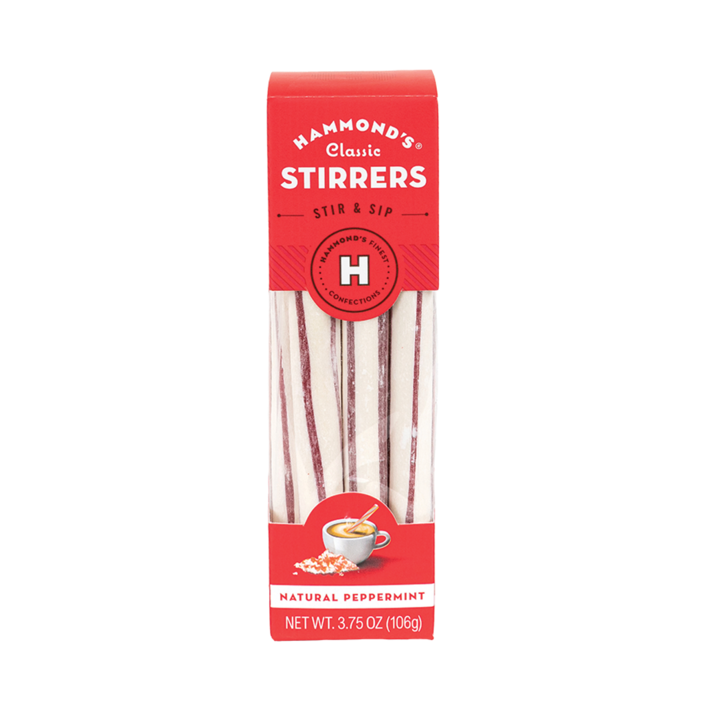 Hammonds Candy Co Natural Peppermint Cocoa Stirrers