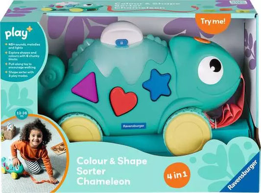Ravensburger Play+ 12034119 Colour & Shape Sorter: Chameleon