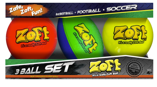 ZOFT MINI SPORT BALLS 3PK