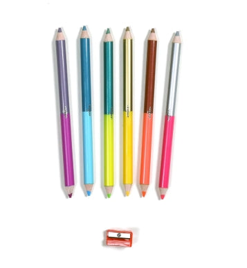 Eeboo Butterflies 6 Jumbo Double-Sided Pencils