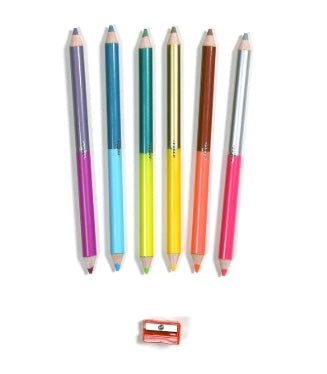 Eeboo Axolotl 6 Jumbo Double-Sided Pencils