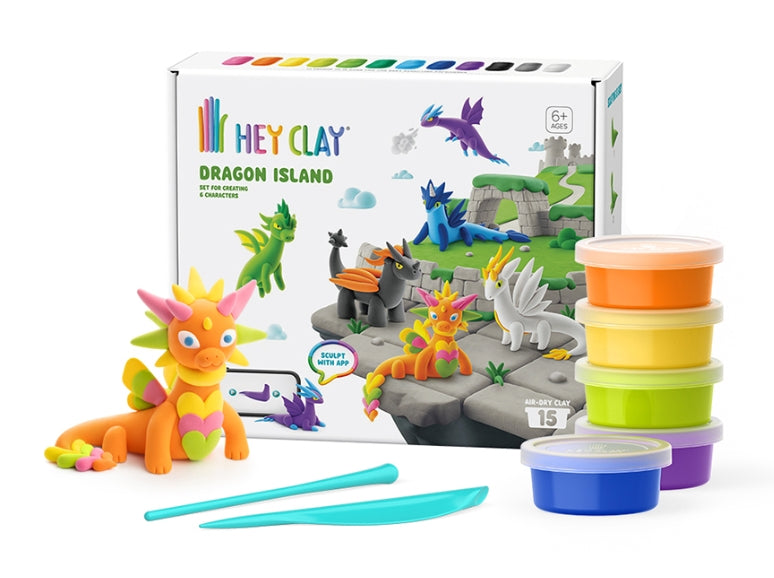 Fat Brain Toy Co Hey Clay Dragon Island