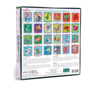 Eeboo Dragons Shiny Matching Game