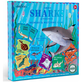 Sharks & Friends Shiny Memory Matching Game | eeboo  | mgshk