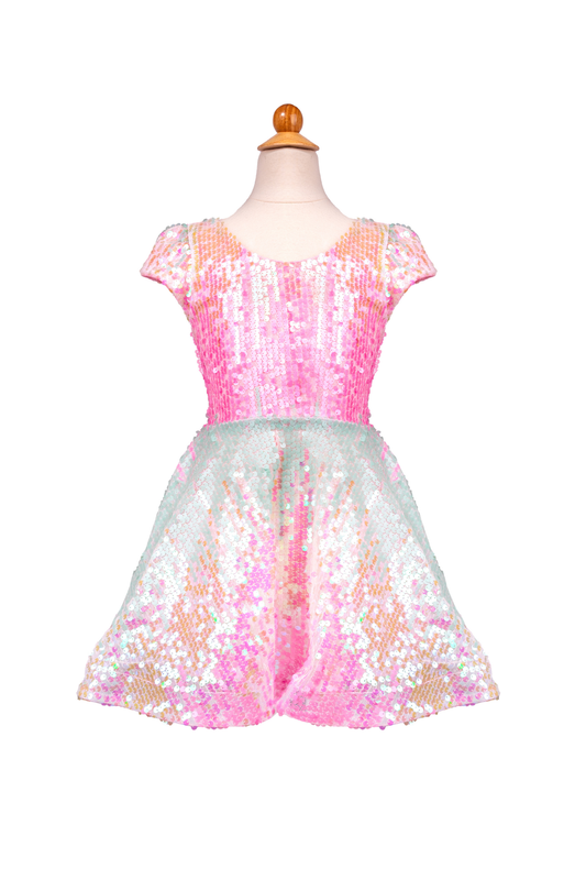 Great Pretenders Sorbet Swirl Skater Dress Size 7-8