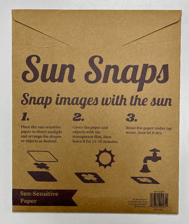 Us Toy Company Sun Snaps 2561 Sun Sensitive Paper