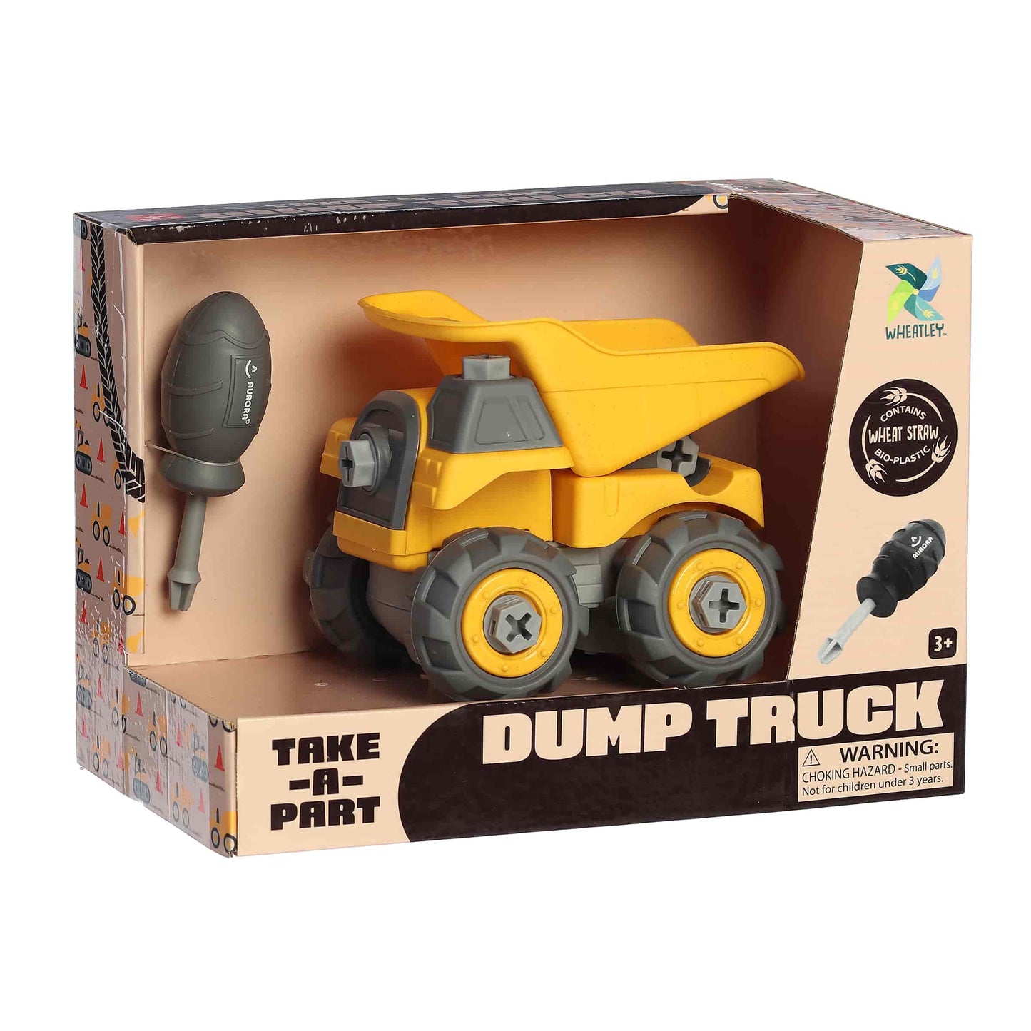 Aurora Plush® Toys - Wheatley™ - 8" Take-A-Part Dump Truck