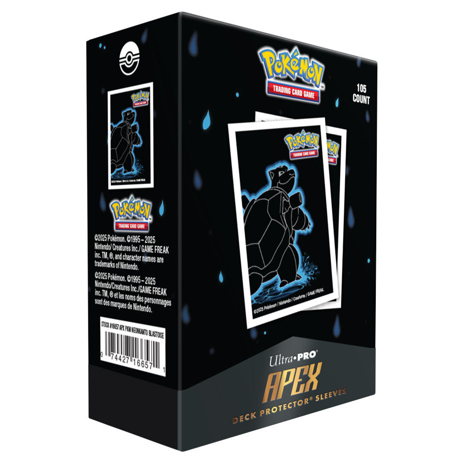 Apex Deck Protector Sleeves: Pokemon Neon Kanto- Blastoise Apex Deck Protector Sleeves: Pokemon Neon Kanto- Blastoise