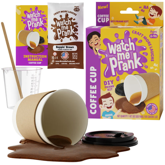 South Beach Bubbles WatchMePrank DIY Coffee Cup Spill Prank Kit