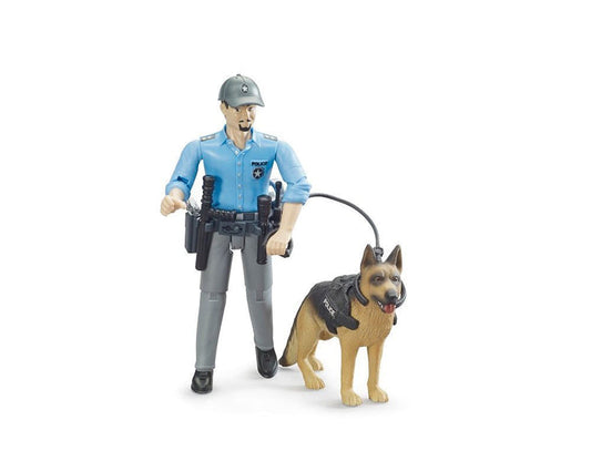 Bruder 62150 bworld Police Officer with Dog