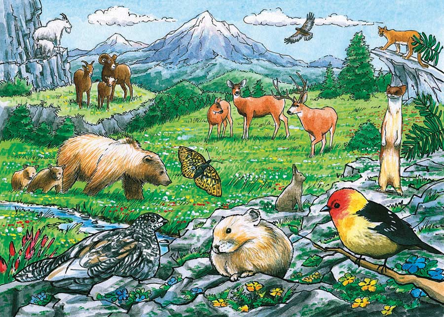 Rocky Mountain Wildlife (Tray Puzzle)