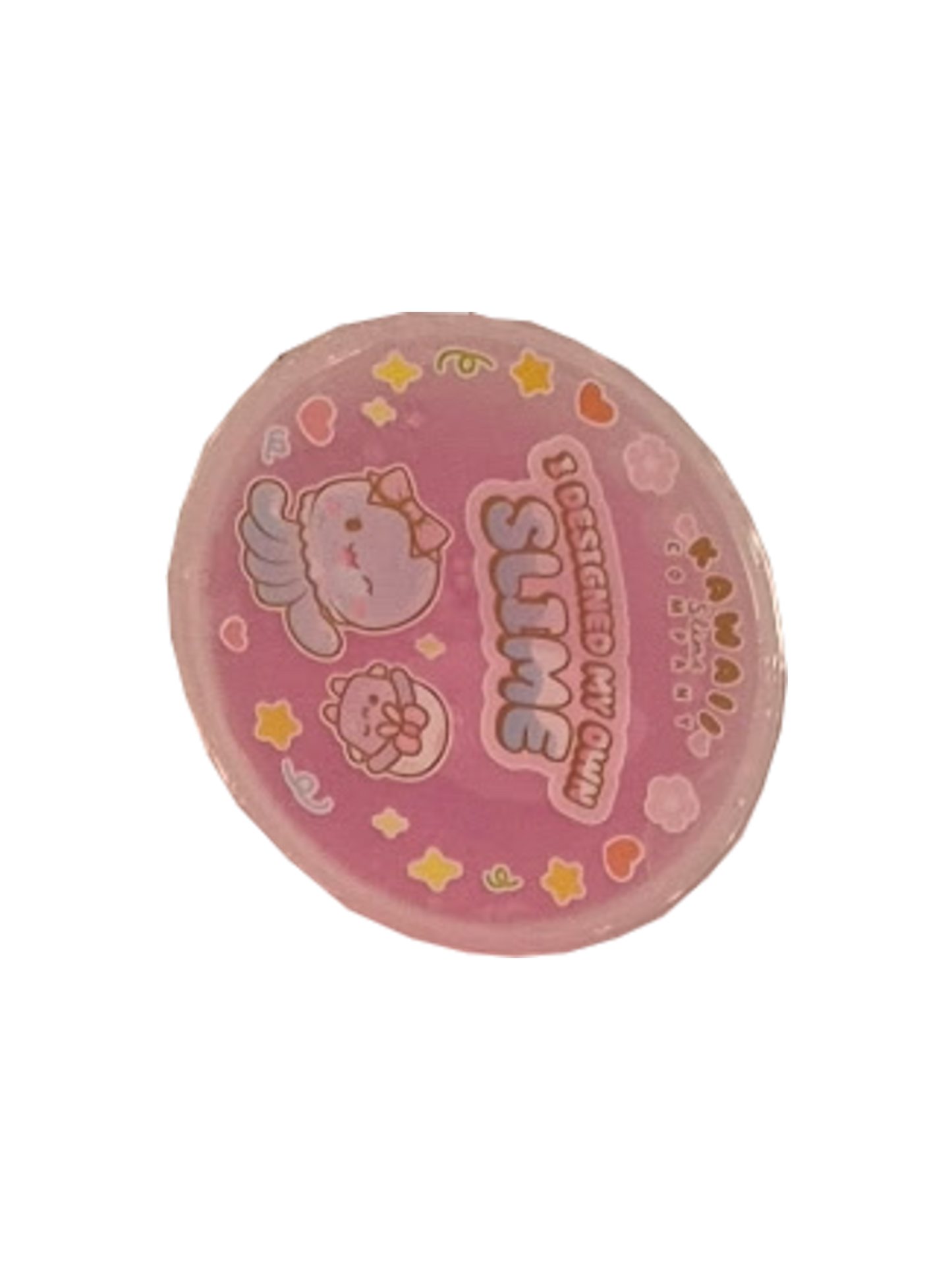 Kawaii Slime Clear Slime Hot Pink