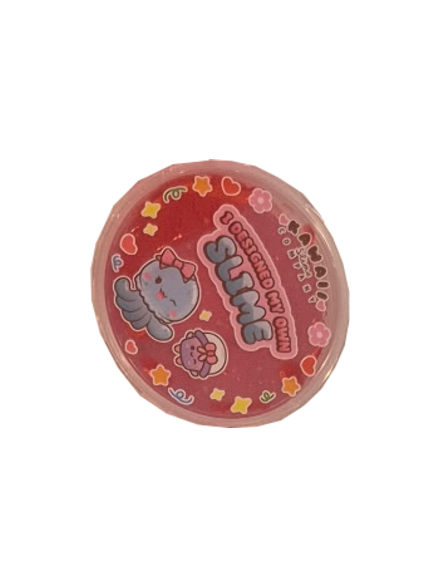 Kawaii Slime Clear Slime Red
