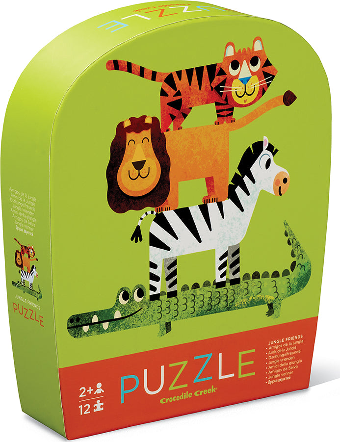 12 - pc Mini Puzzle - Jungle Friends