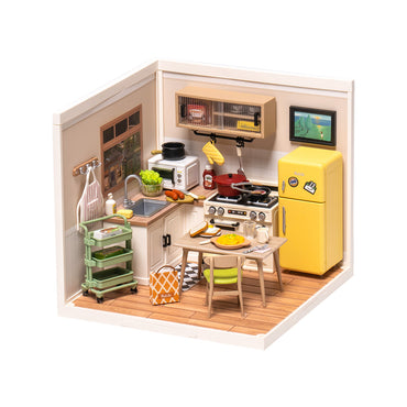 Robotime Rolife Happy Meals Kitchen DIY Miniature House