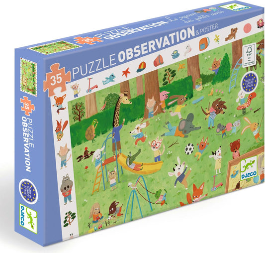 Little Friends' Garden 35pc Observation Puzzle + Poster
