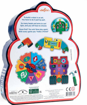 Build a Robot Spinner Game (shaped box game)