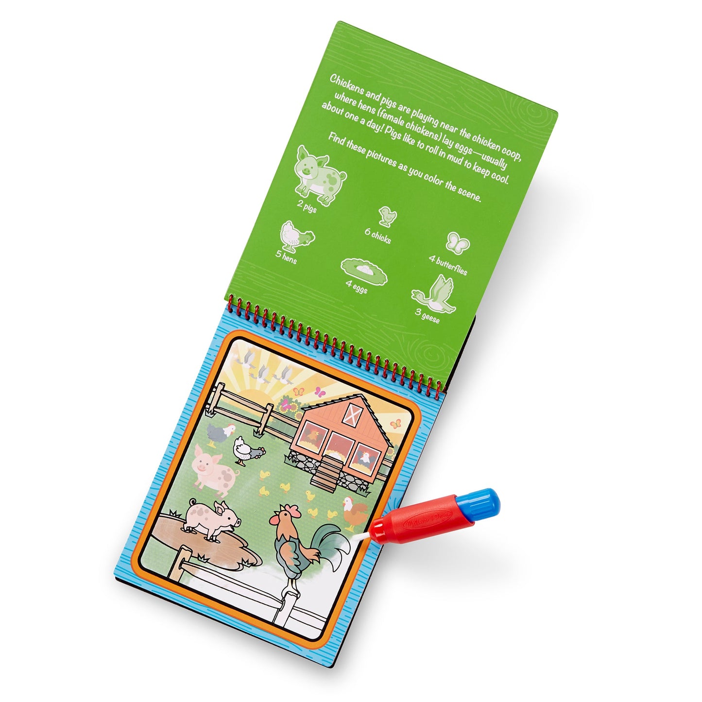 Melissa & Doug On the Go Water WOW! Color Reveal Pad Farm