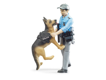 Bruder 62150 bworld Police Officer with Dog