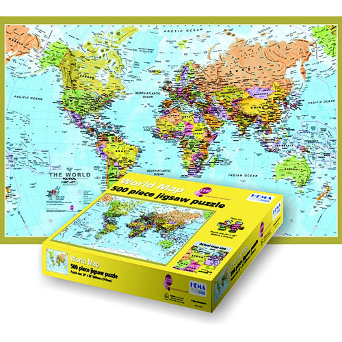 500 pc HEMA World Puzzle